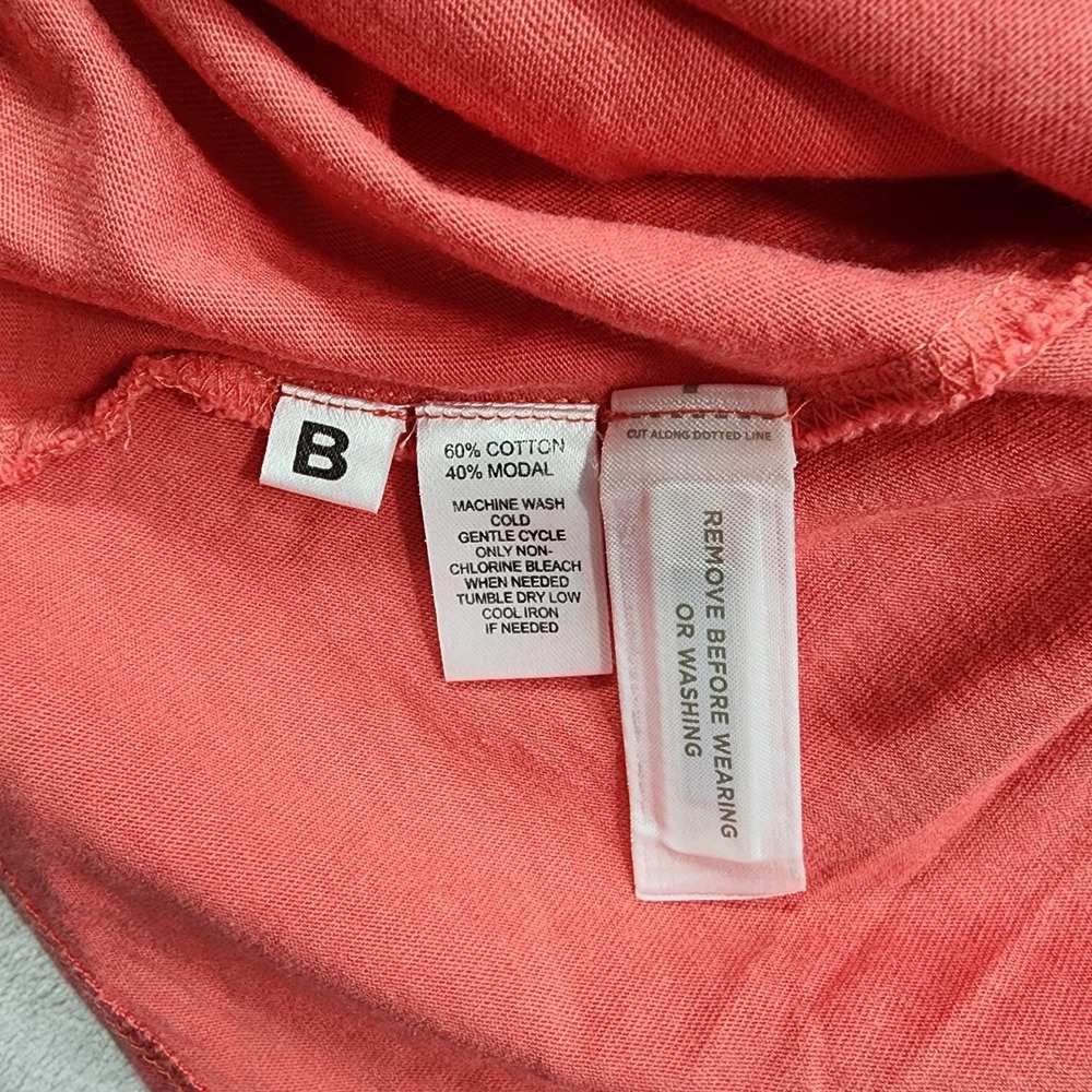 LOFT Dress Womens SP PETITE Pink Coral Ruffled Scoop Neck Sundress Preppy Casual - Picture 5 of 10